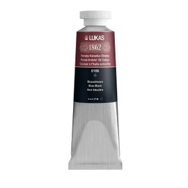 LUKAS 1862 Artists' Oil Paint Master Quality German Engineered Oil-Based Art Paints - 37ml Single Tubes - [Blue Black]