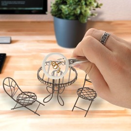 The Beadsmith Tweezers with Magnifier – 4-1/8” Long, 35mm Diameter Magnifier – Serrated Pointed Tip – Made of Stainless Steel - Precision Tool for DIY, Crafting and Jewelry Making