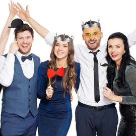 Beaupretty Metal Royal Crown Princess Prince Hair Crown Queen Headband Birthday Party Hair Accessories for Costume Party Black, Metal