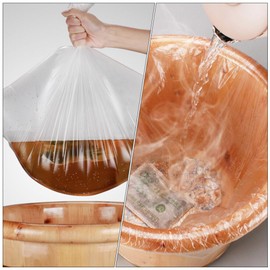 SOLUSTRE 160Pcs Disposable Foot Tub Liner Bath Basin Bags Bath Bucket Pouches for Foot Soak Bath Pedicure Spa Hotel Home