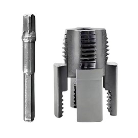 DINSONG PVC Pipe Internal Thread Cutter, PVC Water Pipe Thread Opener, Pipe Thread Cutter, Pipe Threader Kit, Double Head Design, Reusable Power Drill Thread Tool