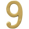 Hy-Ko 4" High Premium Metal House Number, Modern Raised Numbers