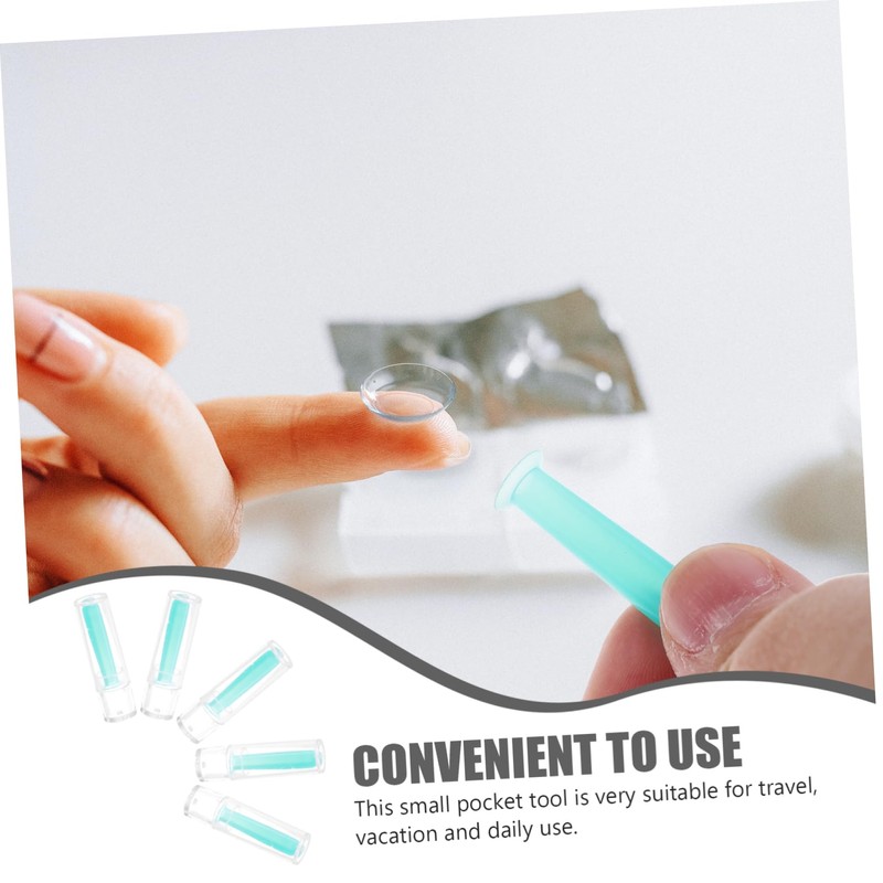 NOLITOY 12pcs Contacts Lens Eye Alicator Tool Replaceable and Comfortable