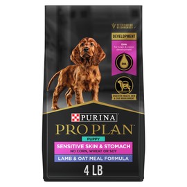 Purina Pro Plan Sensitive Skin and Stomach Puppy Food Lamb and Oat Meal Formula - 4 lb. Bag