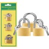 3 Pcs Small Solid Brass Locks with Keys, Mini Key