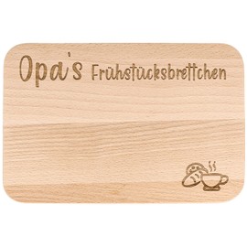 Spruchreif Breakfast board with engraving for grandpa, bread board with engraving, gift for grandparents, gift idea for grandpa