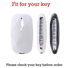 KUNIO Car Key Fob Cover Case Compatible with Hyundai Genesis GV60 GV80 2025 G70 G90 Key Shell PU Leather Key Holder Keychain Key Fob Housing Key Accessories Red-USA Flag Keychain