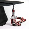 Endea Graduation Mixed Triple Color Tassel with Silver Date Drop
