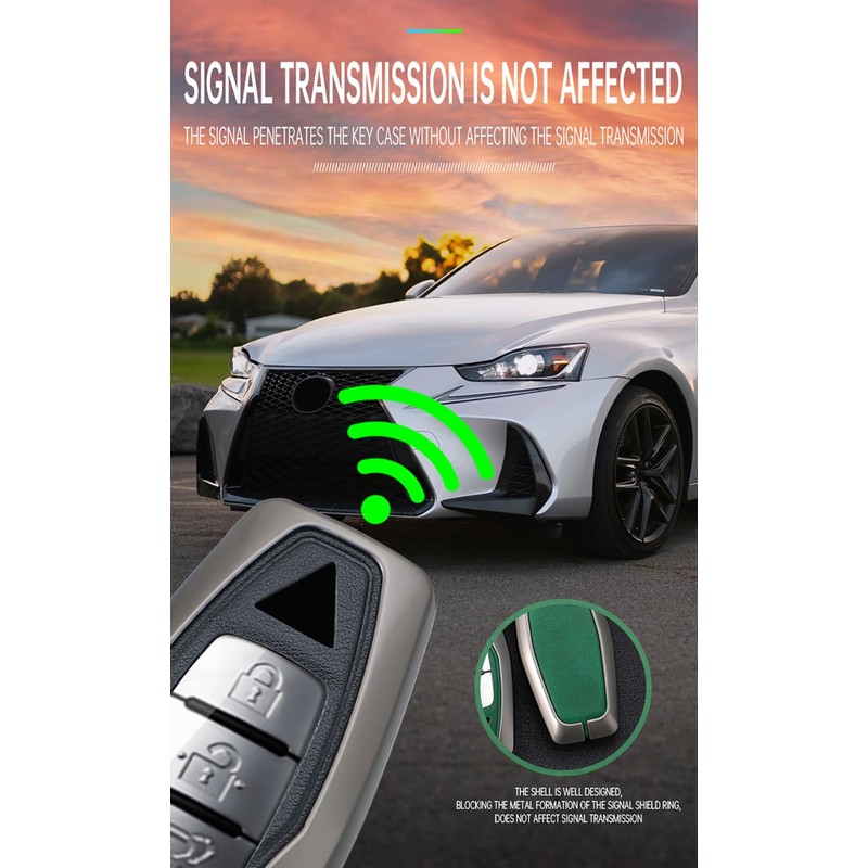 SANRILY Key Cover fit for Mitsubishi 2024 Key, Black-brown, 2/3/4