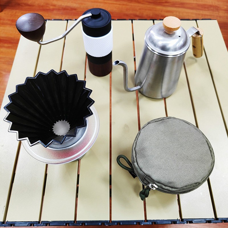 Coffee Filter Storage Bag Reusable Waterproof Canvas Portable Coffee Cone