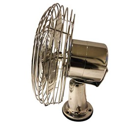 12V Chrome RV Cab Replacement Chrome Fan with Hardware (2 Speed Settings)