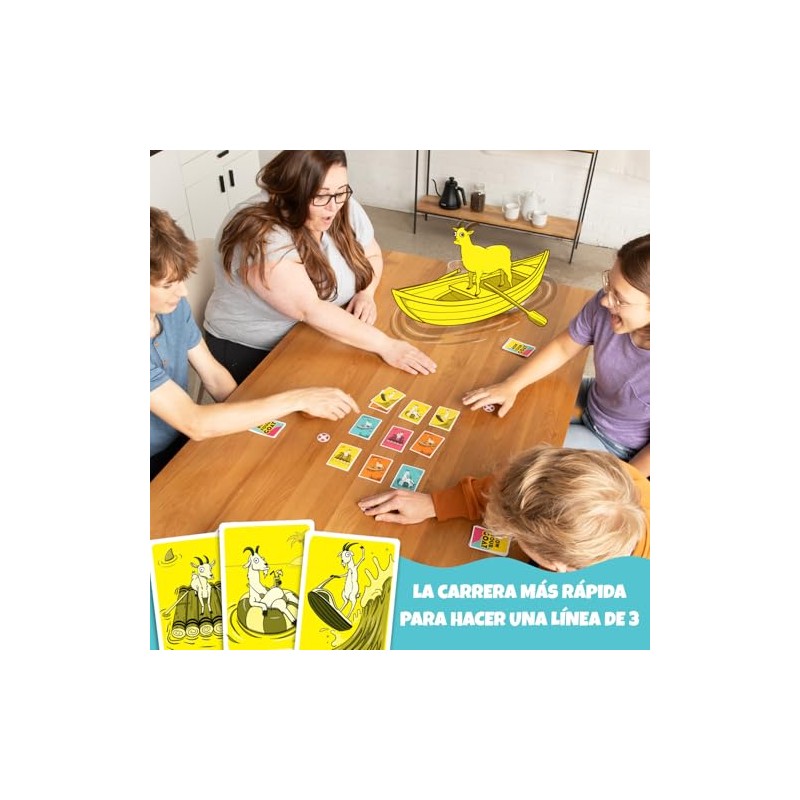 Rema tu Cabra, Juego de Cartas, 2-6 Jugadores, Juego Familiar