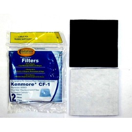 EnviroCare Replacement Micro Filtration Vacuum Bags for Kenmore Canister Type C or Q 50555, 50558, 50557 and Panasonic Type C-5 9 Pack. Also Includes 2 CF-1 Filters