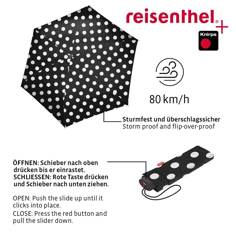 reisenthel Umbrella Pocket Mini - Extremely Lightweight and Flat Pocket