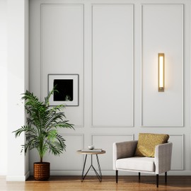 Pangda Peel and Stick Wall Molding Kit, 3D Premade Accent Molding Wainscoting Panel for Interior Wall Moulding Decor, Ready to Assemble Wainscoting Accent Panel(3 Set,24 x 72 in)