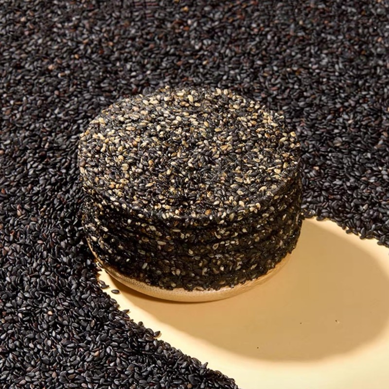 Black Sesame Walnut Biscuits, Healthy High Calcium Black Sesame Walnut
