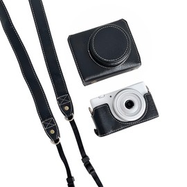 Namolit Digital Camera Protective Case PU Leather Camera Storage Bag with Removable Shoulder Strap Compatible with Sony ZV1-F/ ZV1M2 Black