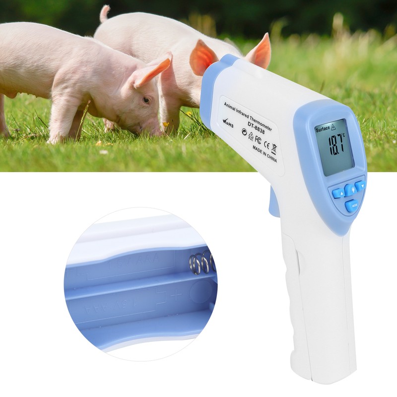 Pig Non Contact Infrared Thermometer Livestock Temperature Scanner with Digital
