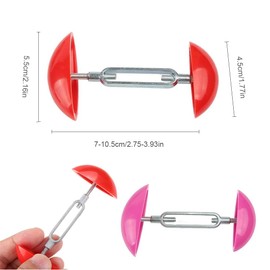 KGDUYC Shoe Stretcher Non-Slip Adjustable Shoe Stretcher Screws are made of Zinc Alloy No Damage Shoes Suitable for All Kinds of Shoes (2 Pairs), multicoloured