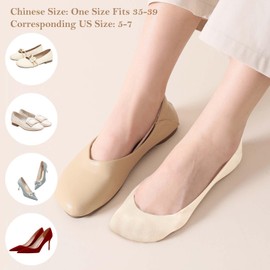 6 Pcs No Show Socks for Flats, Sponge Pad Ice Silk Socks for Flats ,Anti-Slip Ultra Low Sock Liners for Women, Suitable for Daily Wear Such as Work, Running, Yoga, Sports, Etc. (Black, Skin Color)