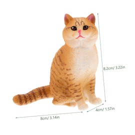 TOYANDONA Garten-Katzenstatue, langlebige Kunststoff-Katzenfigur für Outdoor-Dekoration für Rasen, Veranda und Terrasse, Geschenk für Katzenliebhaber und Gartenliebhaber