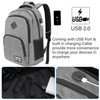 YAMTION Men's Women's Laptop Backpack with USB Charging Port for