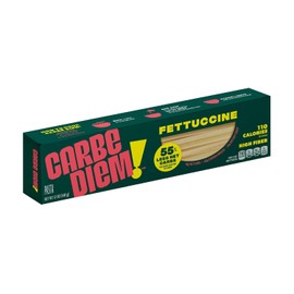 Carbe Diem!, Fettuccine, Lower Net Carb Pasta with Traditional Flavor & Texture, 8 grams of Protein, 55% Fewer Net Carbs & Only 110 Calories Per Serving