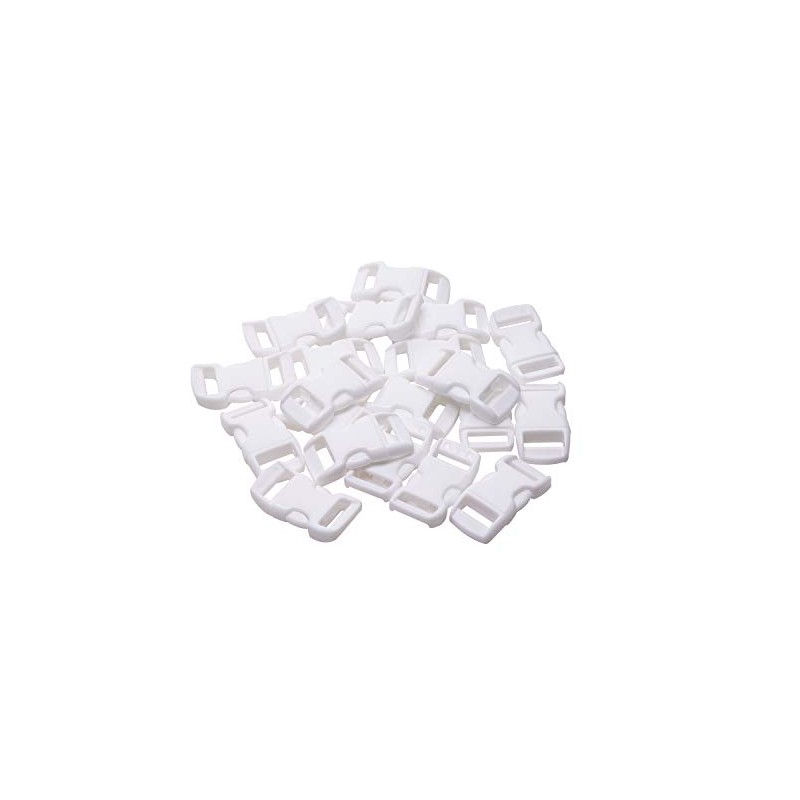 PENTA ANGEL White Plastic Buckle 20Pcs 3/8inch Quick Side Release
