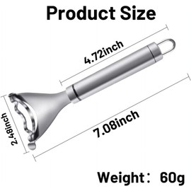 3Pcs Silver Magic Corn Cutter Peeler, corn peeler, Corn Stripper Cob Stripper Tool, Stainless Steel Corn Thresher, Corn Peeler with Ergonomic Handle, Graters, Peelers and Slicers
