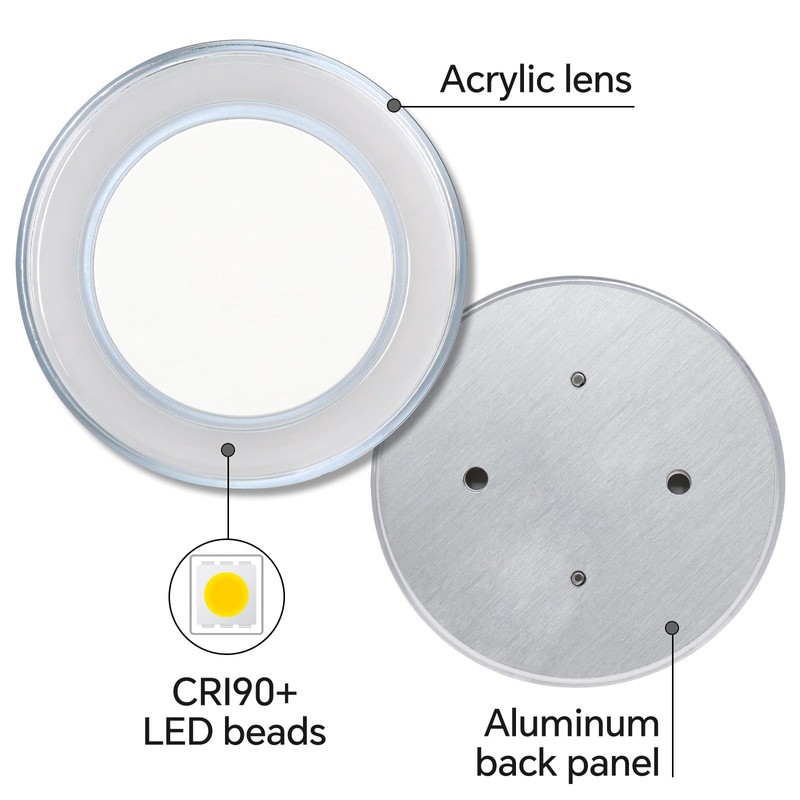 Obeaming 4 x 12V LED Panel Ceiling Light Boat Campervan