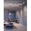8 Pack 6 Inch Gimbal LED Recessed Lighting with Junction