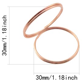 Pro Bamboo Kitchen 30PCS Seat Card Holder Round Table Number Holder Rose Gold Double Circle Shape Paperclip Student Stationery Quill Pin Cartoon Office Bookmark Metal Photo Holder Display Holder