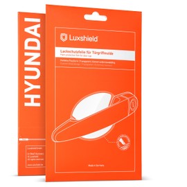 Luxshield Car Door Handle Protective Film Grip for Hyundai Santa Fe 4 (IV) TM I 2018-2024 - Scratch Protection, Paint Protection Film - Transparent Glossy