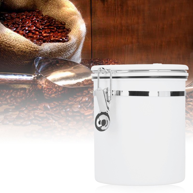 Stainless Steel Sealed Canister Coffee Flour Sugar Container Storage Jar