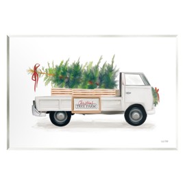 Stupell Industries Christmas Tree Farm Truck Wall Plaque Art by House Fenway