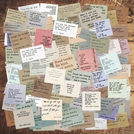 SIXWOLF 240 Piece Inspirational Quote Stickers, Vintage Typewriter Style Motivational Stickers Quotes for Scrapbooking, Magazines (240 pcs, 120 Different Patterns, 2 pcs/Each)