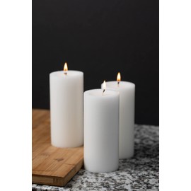 Richland® 3" X 6" Hand Poured White Pillar Candle Set of 6