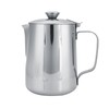 Milk Frothing Pitcher with Lid Stainless Steel Dripless Spout Coffee