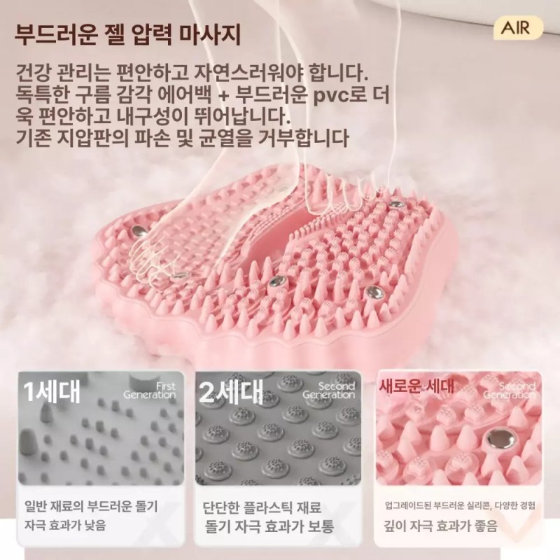 Airstepper 차차에이전시 에어스텝퍼 스텝밀 워킹스텝퍼 유산소 발마사지 [핑크 용] Chacha