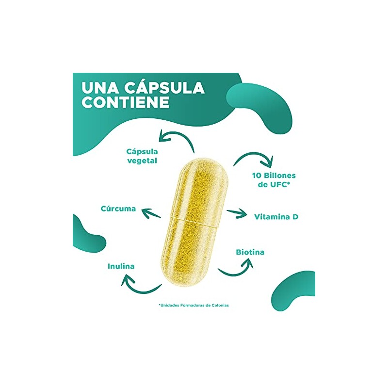 PROMINENT FLORA Probióticos para Restaurar la Microbiota Con Vitamina D,