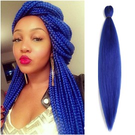 BALINGHAIR Braiding Hair Pre-Stretched High Temperature Synthetic Fiber Braid Hair Royalblue (A29-1Pack)