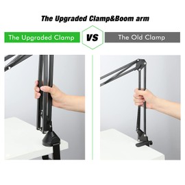 Shure SM7B Boom Arm with Pop Filter - Heavy Duty Shure SM7B Stand, Suspension Mic Boom Arm Scissor Compatible with Shure Sm7b Microphone