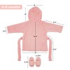 Rising Star Pink Bathrobe Spa Set, Robe, Slippers & Cap