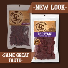 Cattleman's Cut Teriyaki Beef Jerky, 10 Ounce