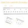 Plastic Ruler, 12 Inch Clear Plastic Ruler, Centimeter, Millimeter and