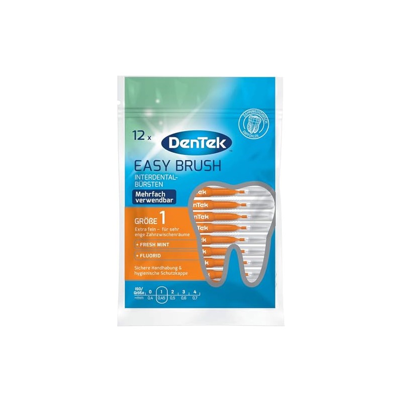 DenTek Easy Brush 2.0mm-3.0mm Extra Fine ISO: 1 - Transparent