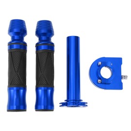 X AUTOHAUX 7/8" 22mm 15/16" 24mm Motorcycle Hand Grips Cover Kit Non Slip Aluminum Alloy Handlebar End Grips for Motorcycle Scooter Bicycle ATV Blue 1 Set