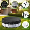 Pool Cover 18 Ft round Pool Cover with Reflective Strips,