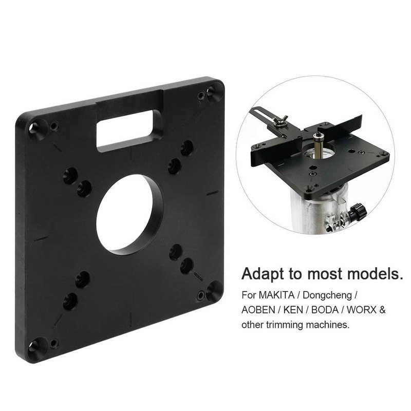 Router Base Plate Table Top Woodworking Router Plate Aluminium Alloy