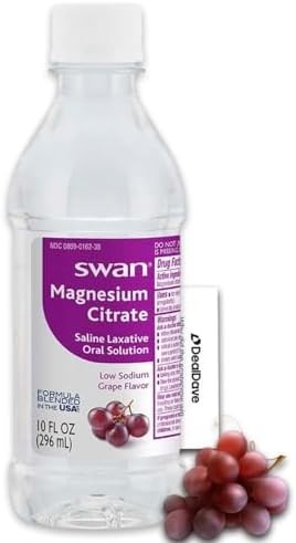 Deal Dave- Card  Swan Solución Oral de Citrato de Magnesio 10 oz, Sabor a Uva